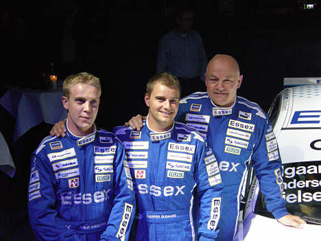 Teamets tre kørere, Elgaard, Nielsen og Andersen